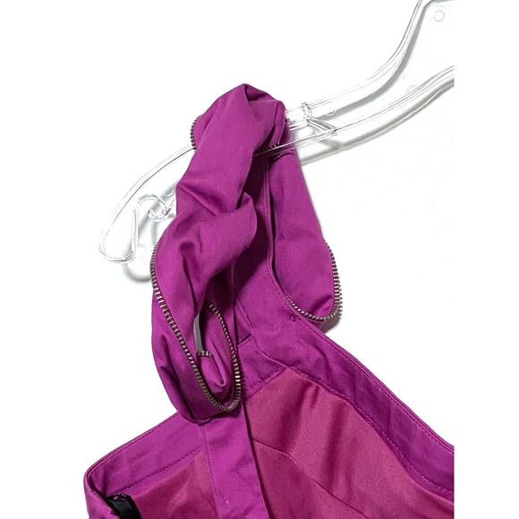 Bisou Bisou One Shoulder Dress Women 10 Pink Purple Barbiecore Date Night Party - Picture 4 of 8